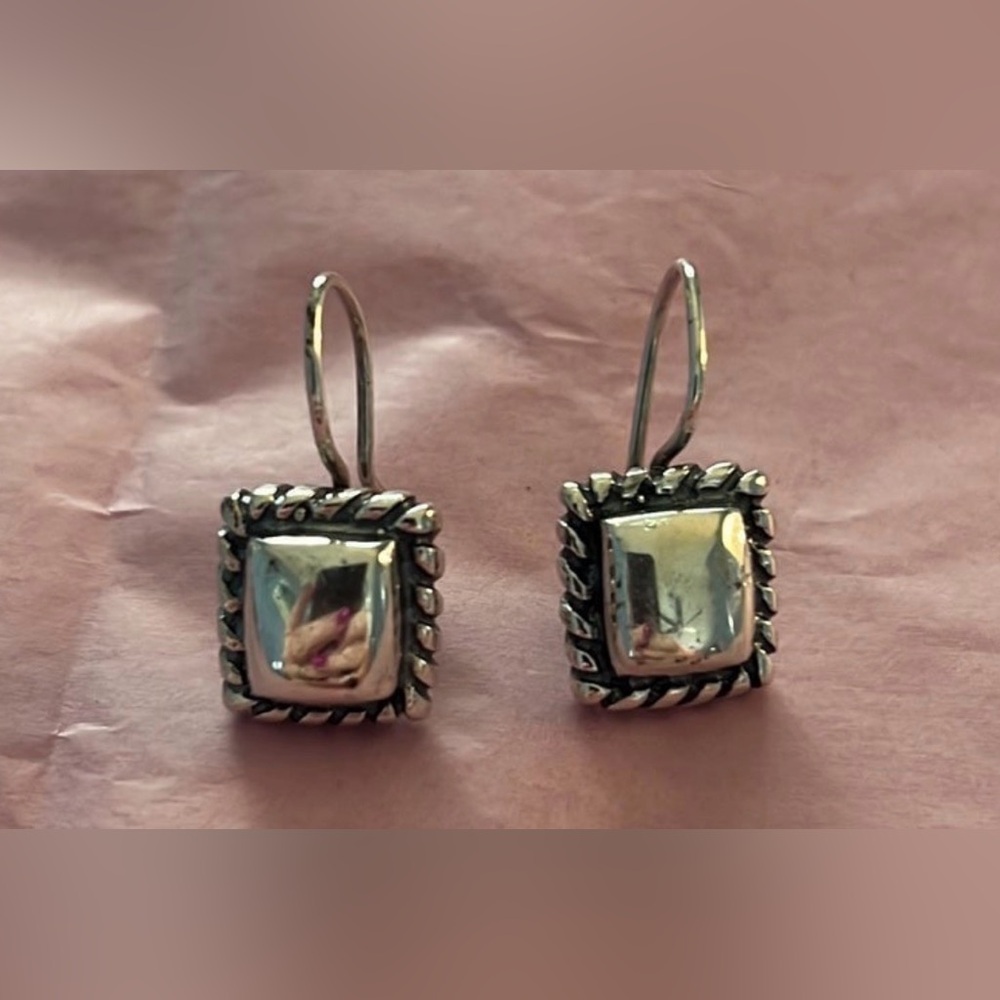 Vintage Sterling silver Earrings marked 925 Ati